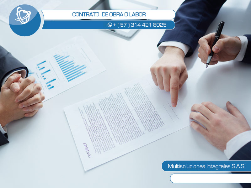 elaboración de contratos de obra o labor 