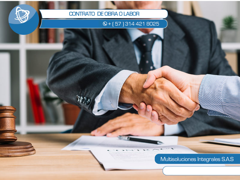 elaboración de contrato de obra o labor
