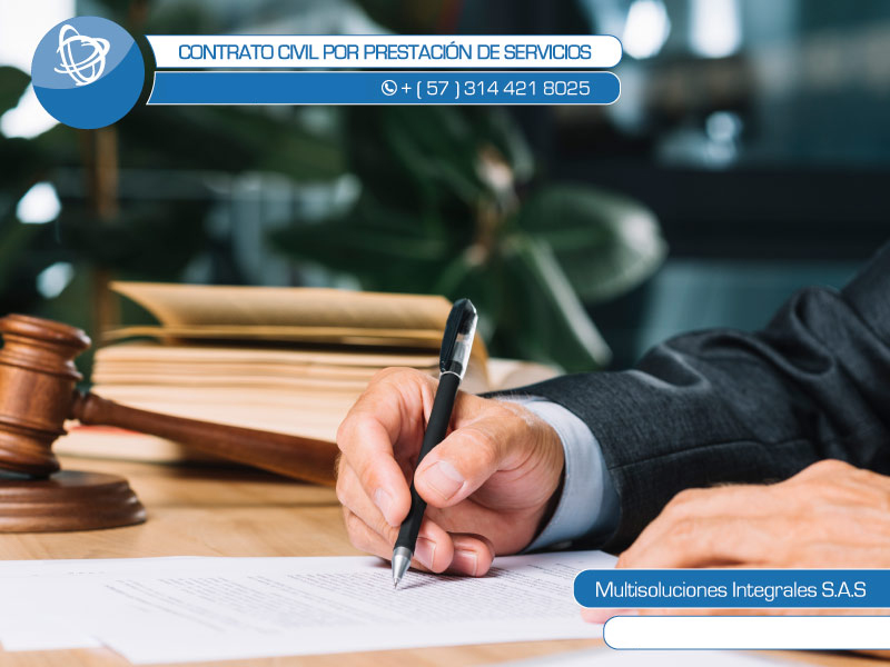elaboración de contrato civil por prestación de servicios