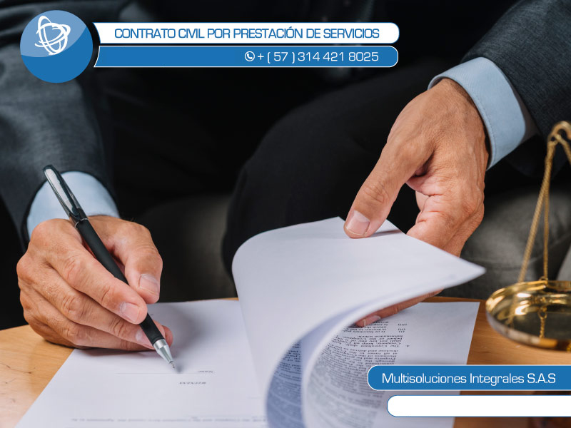 elaboración de contratos civil por prestación de servicios 